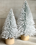 Snowy wire trees