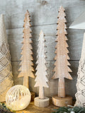 The carved wood trees