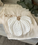 Knit Pumpkin table runner