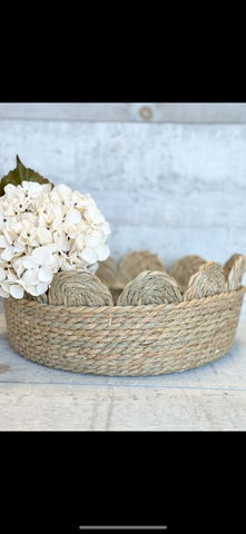 Scalloped seagrass basket