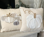 Knit Pumpkin pillow