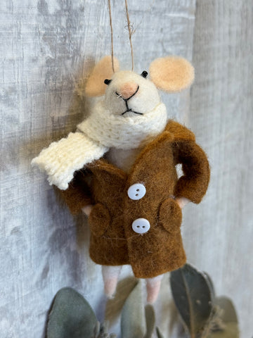 Snug Sullivan mouse ornament