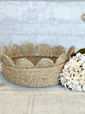 Scalloped seagrass basket