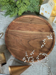 The round wood tray