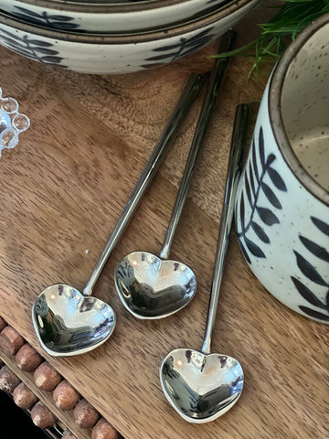 Metal heart spoon