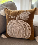 Embroidered pumpkin