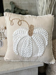 Knit Pumpkin pillow