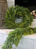 Realistic cedar garland