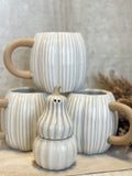 Pumpkin stoneware mug