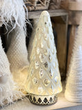 The light up white mercury glass tree