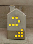 Light up ceramic house