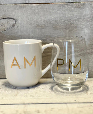 AM & PM Glass Set