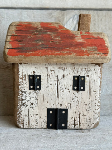 Distressed wooden house