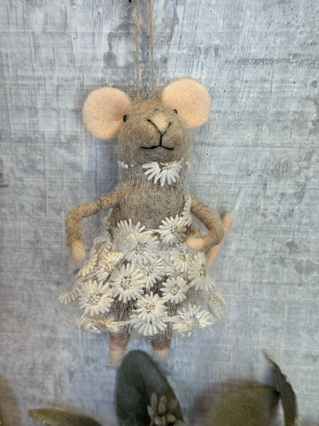 Miss Daisy mouse ornament