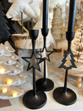 The iron candle holders