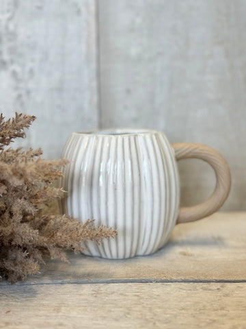 Pumpkin stoneware mug