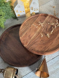 The round wood tray