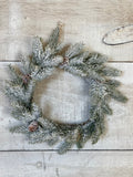 Small snow dusted wreath