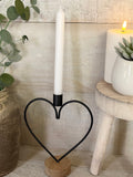 The heart taper candle holder