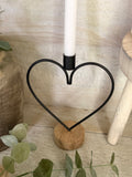 The heart taper candle holder