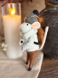Bundled Benjamin the mouse ornament