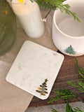 The golden tree marble coaster