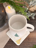 The golden tree marble coaster