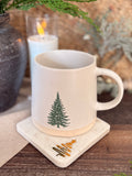 The golden tree marble coaster