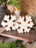 White enamel snowflake