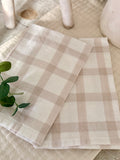 The blush striped tea towel set