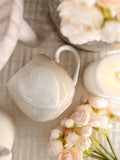 The cream Heart Mug
