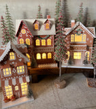Light up gingerbread house