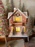 Light up gingerbread house