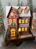Light up gingerbread house