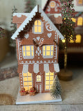 Light up gingerbread house
