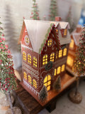 Light up gingerbread house