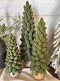 Velvet pinecone trees