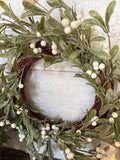 The white berry wreath