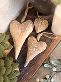 Snowflake heart ornament