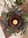 The blueberry wreath