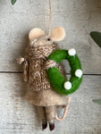 Midwinter Melinda mouse ornament
