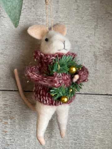 Jolly Julian mouse ornament
