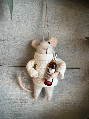 Wine mouse ornament