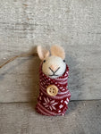 Baby mouse ornament