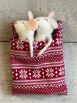 Snuggle bugs mice ornament