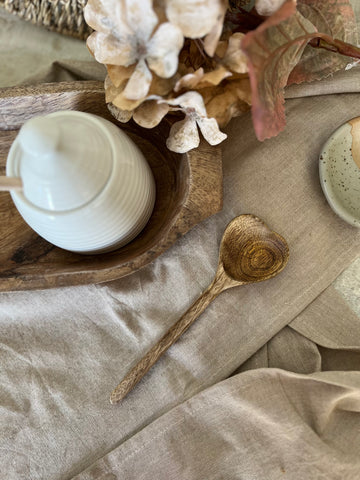 The wood heart spoon