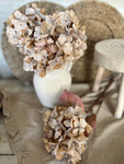 Faux dried hydrangea