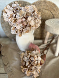 Faux dried hydrangea