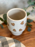 The speckle heart planter
