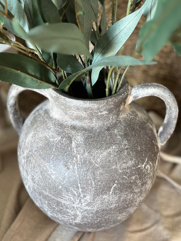 The terracotta handle vase
